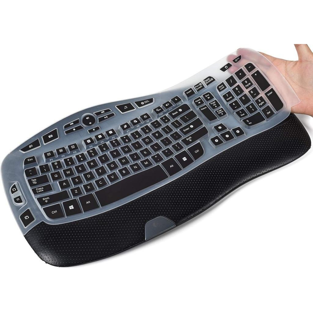 Capa Colorida para Teclado Compatível com Teclado Sem Fio Logitech K350 MK550 MK570, Protetor Completo para Teclado Logi