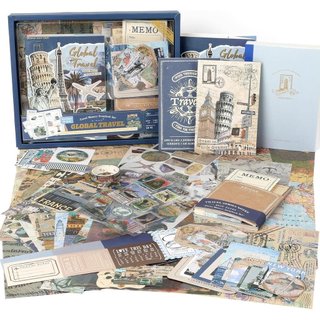 Kit de Scrapbook Fofo com Tema de Gato Auguro, Caderno A6 com Páginas Quadriculadas, Conjunto de Papelaria Kawaii, Kit d