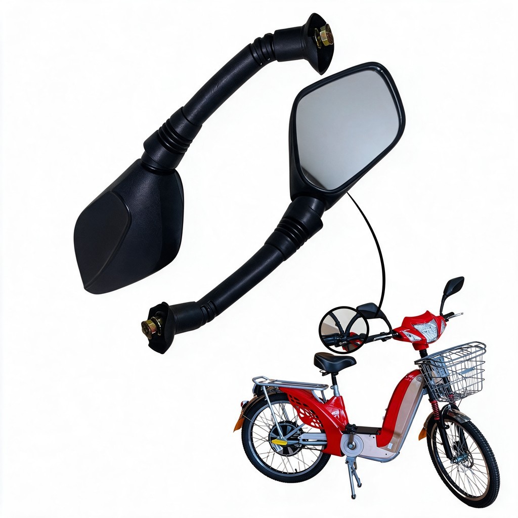 Retrovisor de Bicicleta Elétrica Par Espelho Scooter Elétrica Patinete Sousa Ecobike 48v