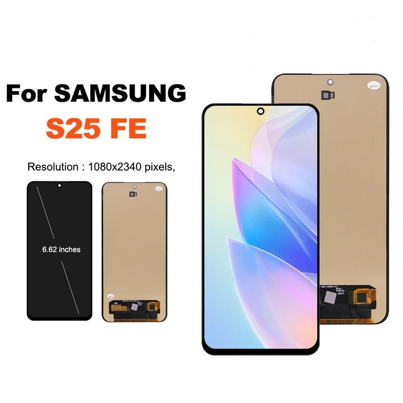 Tela OLED Para Samsung Galaxy S25 FE SM-S731B/DS Display Lcd Digital Montagem De