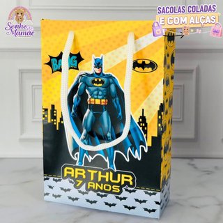 Sacolinha P Batman /sacolinha surpresa Batman  /sacolinha lembrancinha escola/ Batman