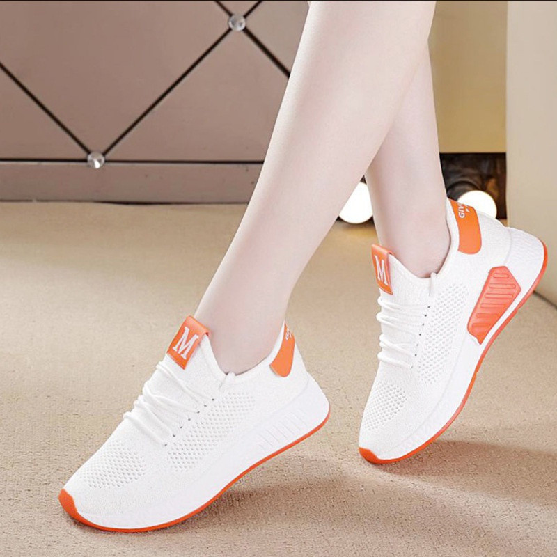 Mulheres verão Flyknit tênis All-Match sapatos femininos planos novo estilo sapatos de rede estudante sapatos femininos