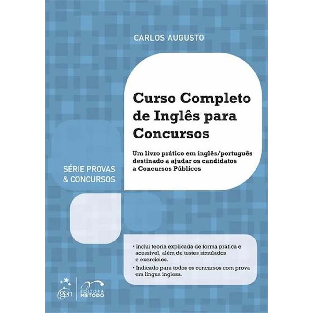 Curso Completo de Ingles Para Concursos autor Carlos Augusto