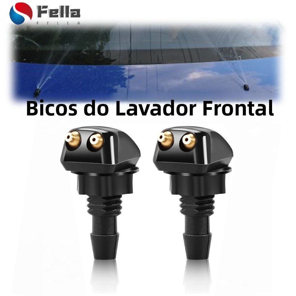 2Pcs Bocal Universal Do Limpador De Pára-Brisas Frontal/Pulverizador De Água De Saída Para Carros/Portátil Automático