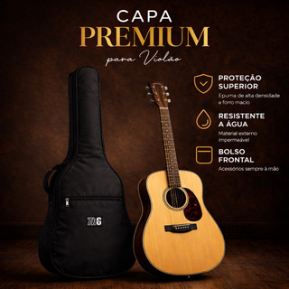 Capa de Violão Resistente | Estilo + Segurança no Transporte