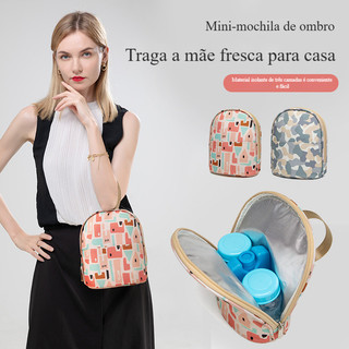 Saco de leite traseiro saco de isolamento de leite materno equipamento refrigerado trabalho portátil Mini pequena garraf
