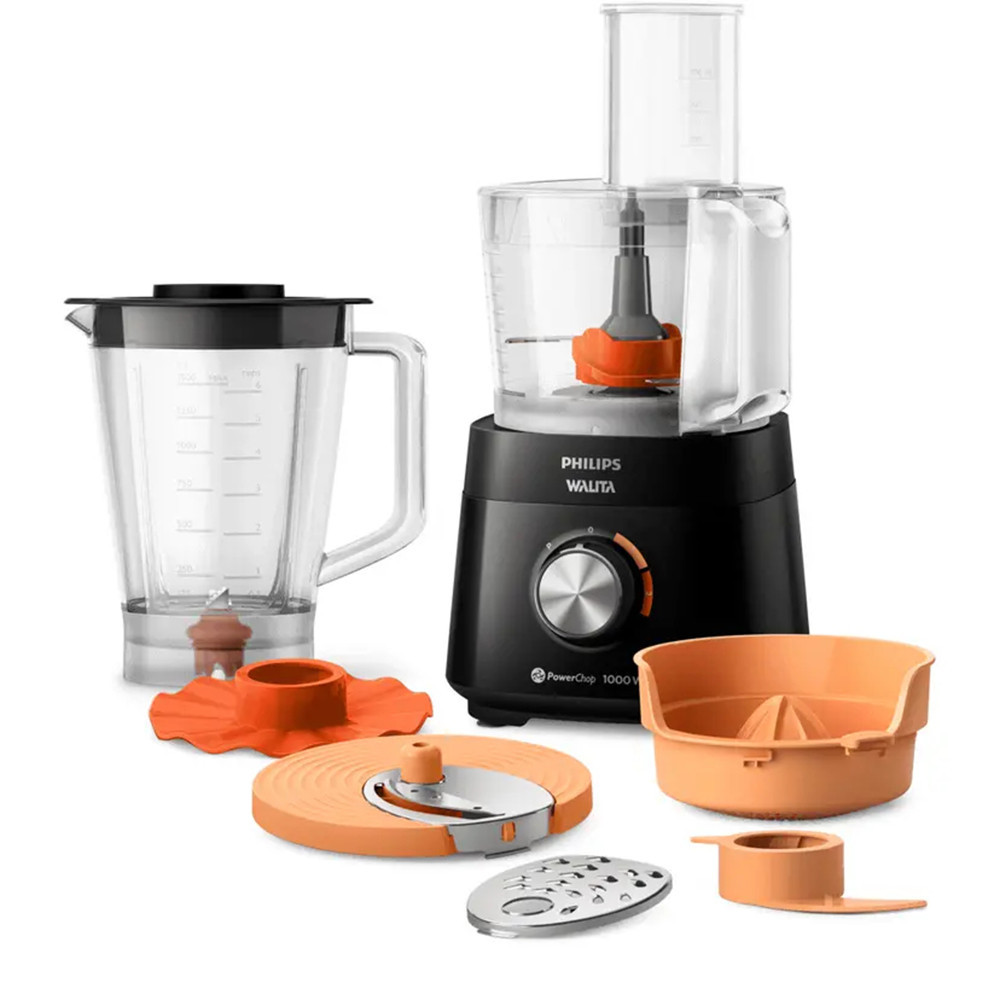 Multiprocessador PowerChop 1000W 2 Velocidades 7 em 1 Philips Walita