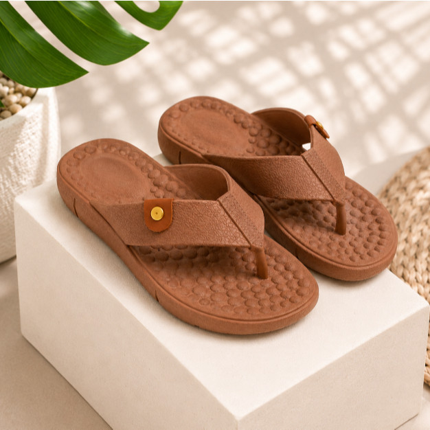 Chinelo Modal Massageador Feminino Anatômico Ortopédico Macio Antiderrapante Confortável Leve Dia a Dia