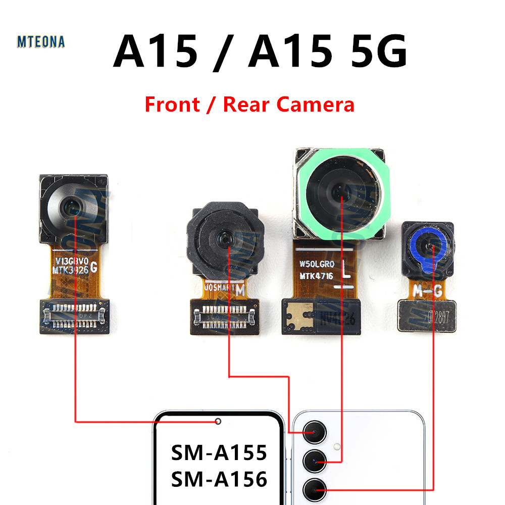 Câmera Frontal Traseira Para Samsung Galaxy A15 5G A155 A156 Módulo De Peças Sob