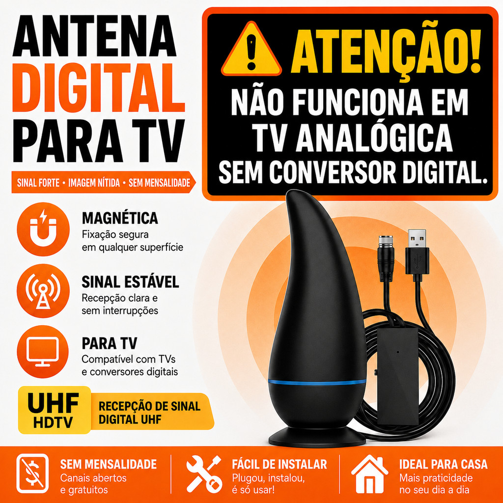 Antena Digital HDTV UHF com Sinal Estável LE-3094-5
