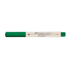 Pincel marcador multisuperfícies Multimark 1.0mm Verde Escuro MM/10VDE742ZF\357208 Faber-Castell