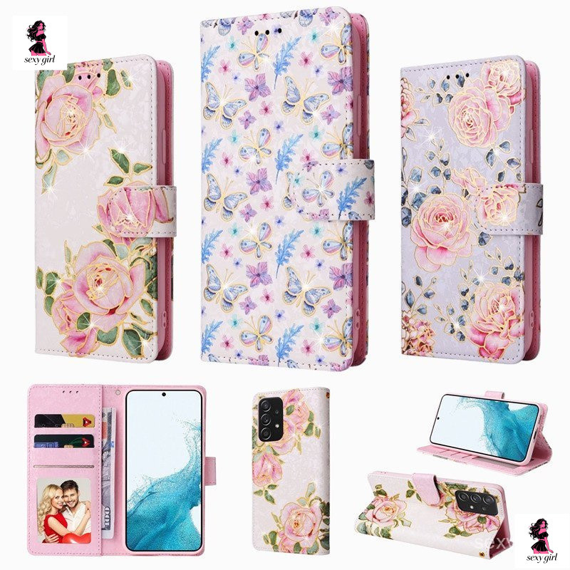 Capa de Telefone Tipo Carteira de Couro para Samsung Galaxy A12 A13 A14 A22 A23 A32 A33 A52 A53 A51 A04s/A04/m13 4WMH