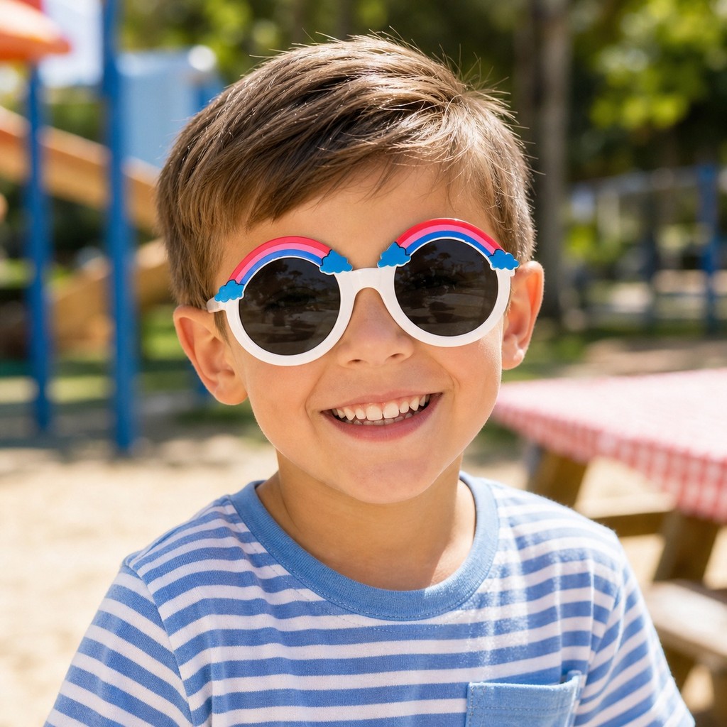 Óculos de Sol Infantil Colorido com Design Divertido — imagem 2 de 2