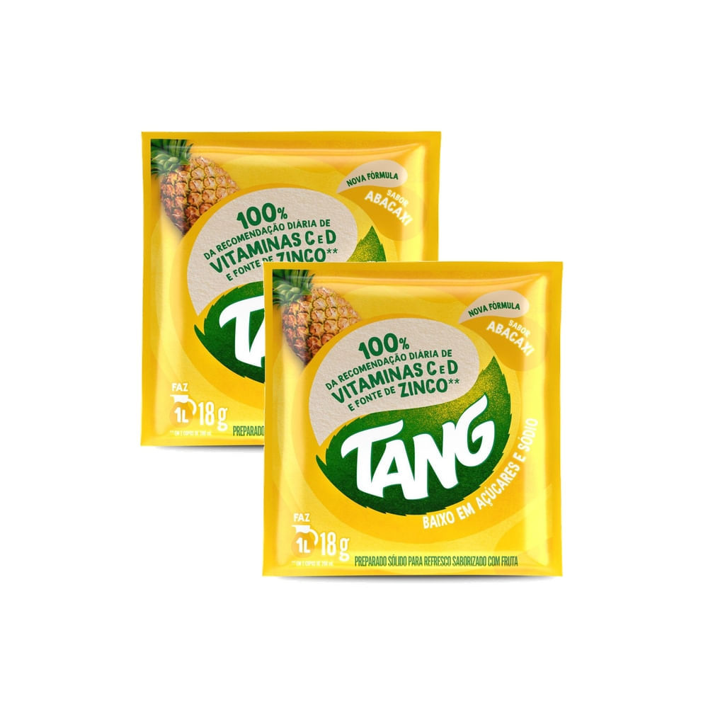 Kit 2 Refresco em Pó Tang Abacaxi 18g