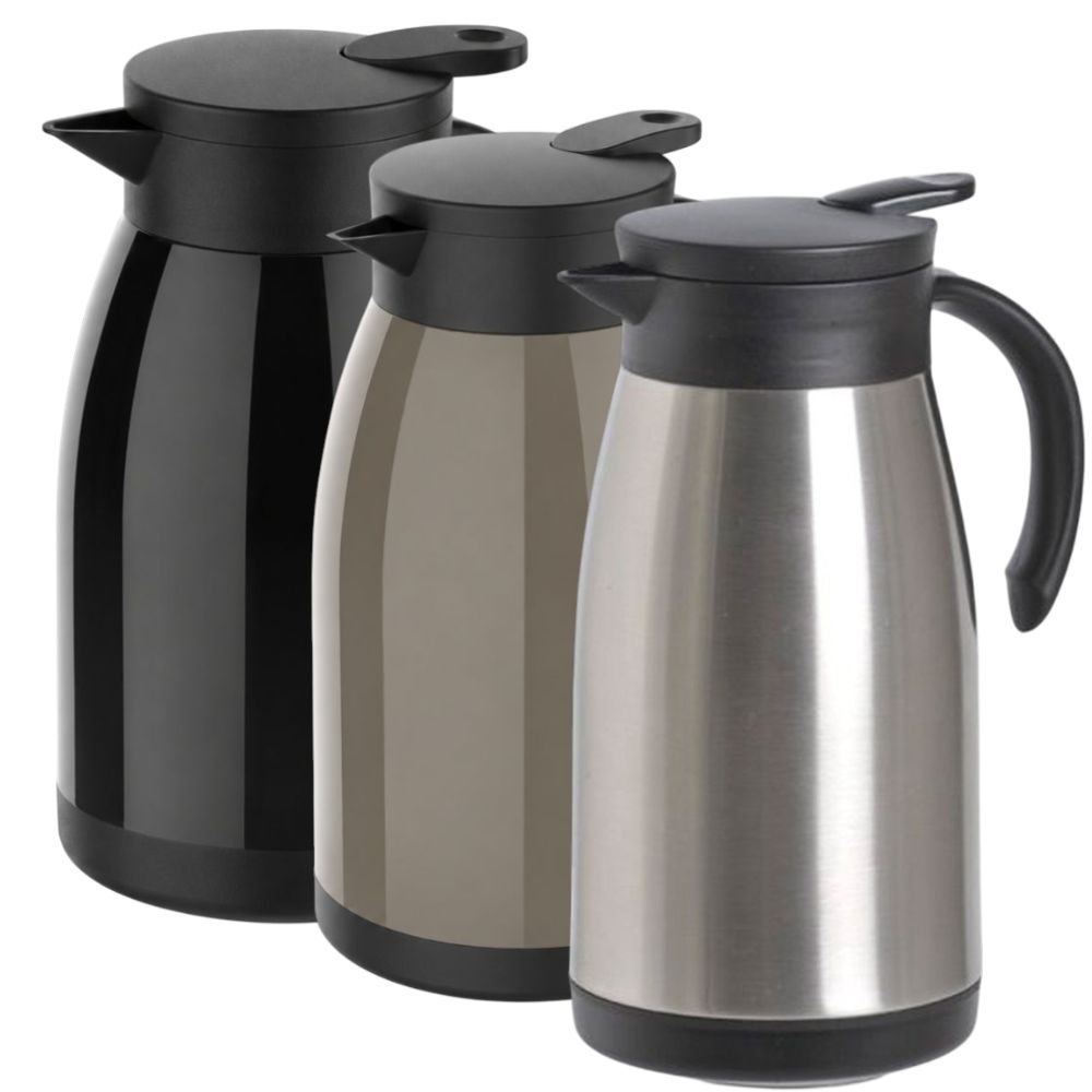 Bule Térmico Soprano Elegance Cores Diversas 1L Duplo Inox a Vácuo Bebida Quente e Frio Água Café