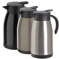 Bule Térmico Soprano Elegance Cores Diversas 1L Duplo Inox a Vácuo Bebida Quente e Frio Água Café