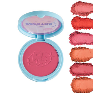 Blush Compacto Ruby Rose Popstar Play Back Alta Pigmentação Longa Duração