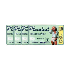 Kit 4 Roupa Íntima Plenitud Frescor Diário Tamanho G/XG 16 Unidades Descartáveis Leve Mais Por Menos