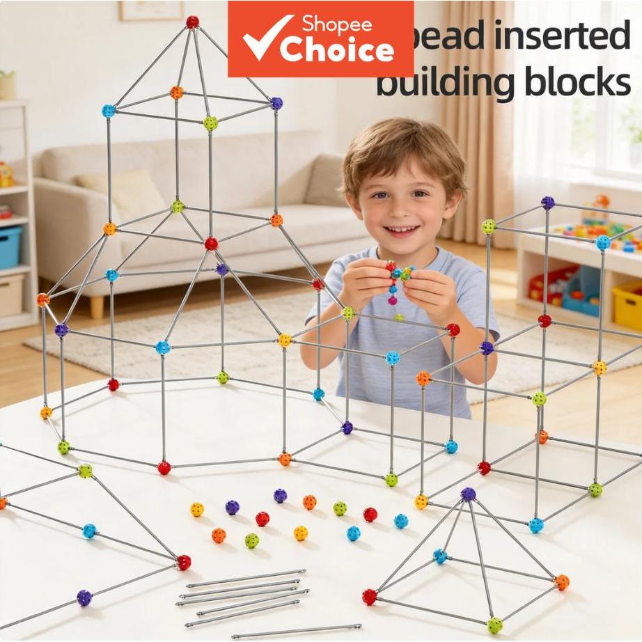 Blocos De Construção De Palha Brinquedos DIY Conjunto Educacional Haste Brinquedo Criativo Aprendizagem Para Crianças Me