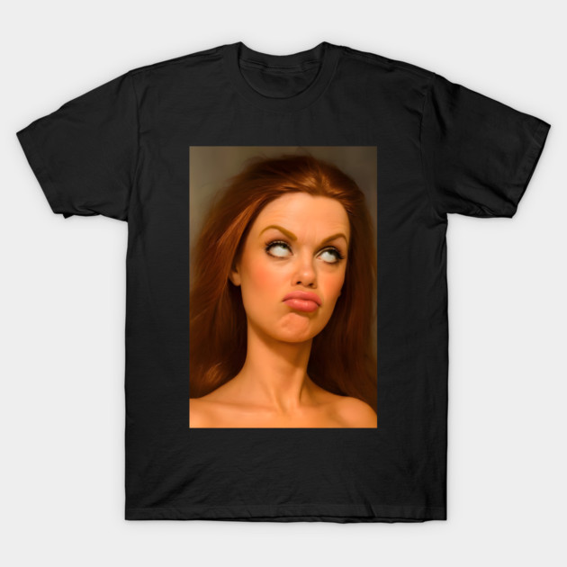 Camiseta Boneca Meme Cara Rolar Olhos Fofa Divertida Estilosa Casual