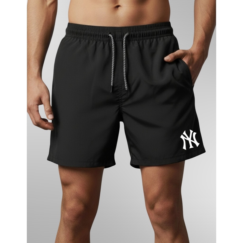 Bermuda Esportiva de Elastano Masculina - N-Y 01 - Academia Corrida Skate Basquete Otaku