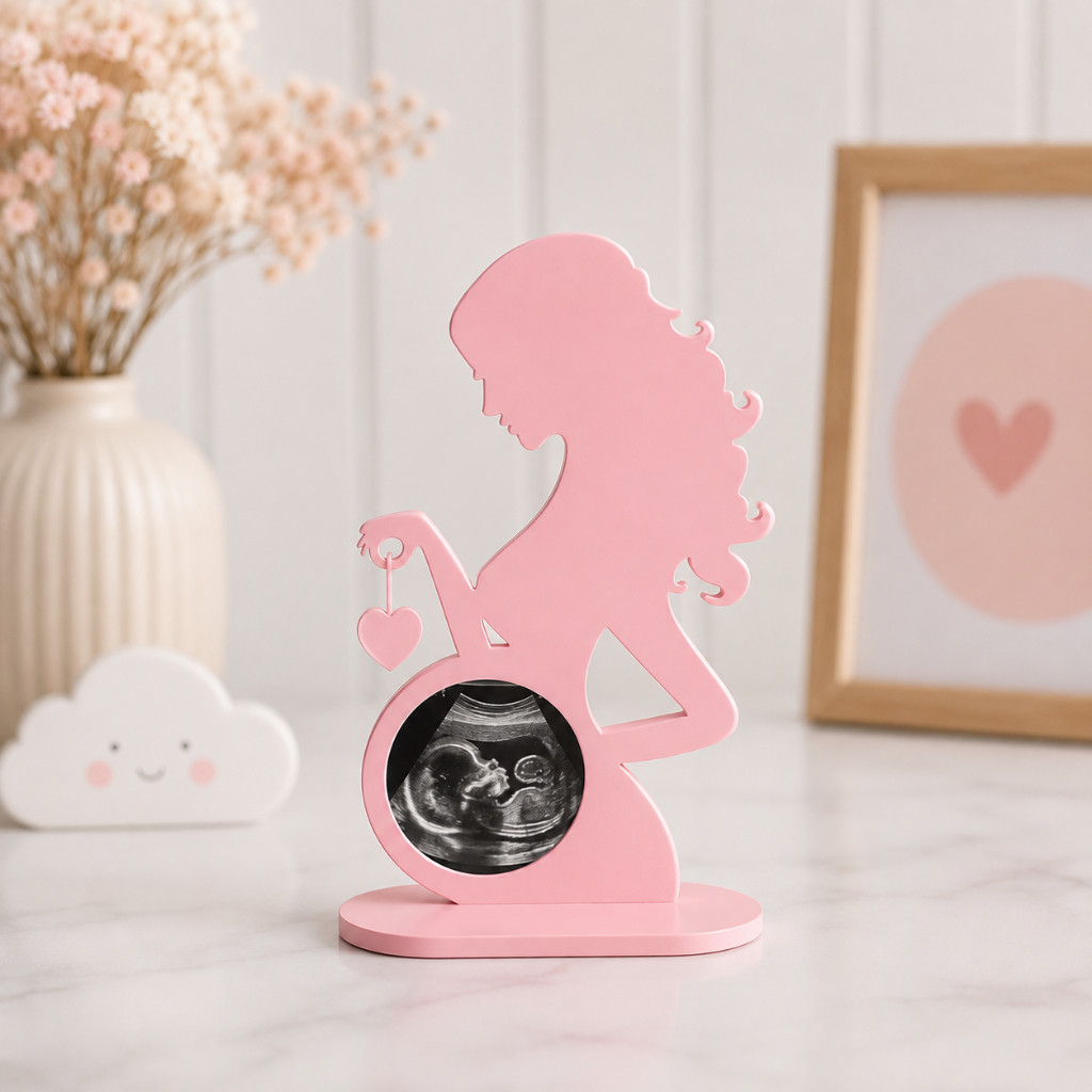 Porta Retrato Gestante Ultrassom Bebê Decoração