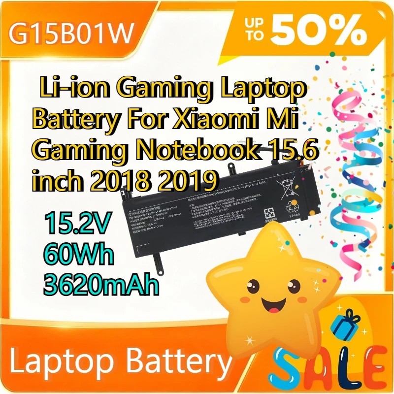 G15B01W 15.2V 60Wh 3620mAh Li-ion Gaming Laptop Bateria Para Xiaomi Mi Notebook