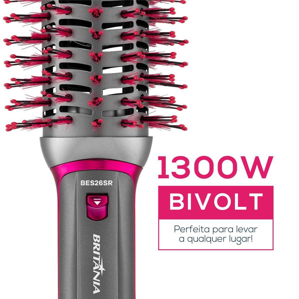 Escova Secadora Britânia 4 em 1 Cerâmica 1300W BES26SR · foto 2
