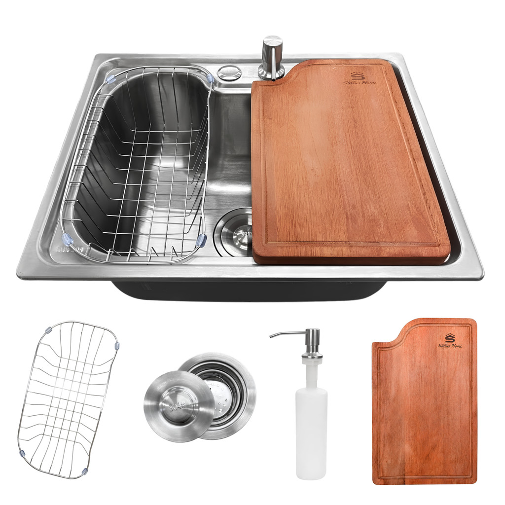 Cuba Gourmet Cozinha Aço Inox 304 50x40cm E Tábua De Corte
