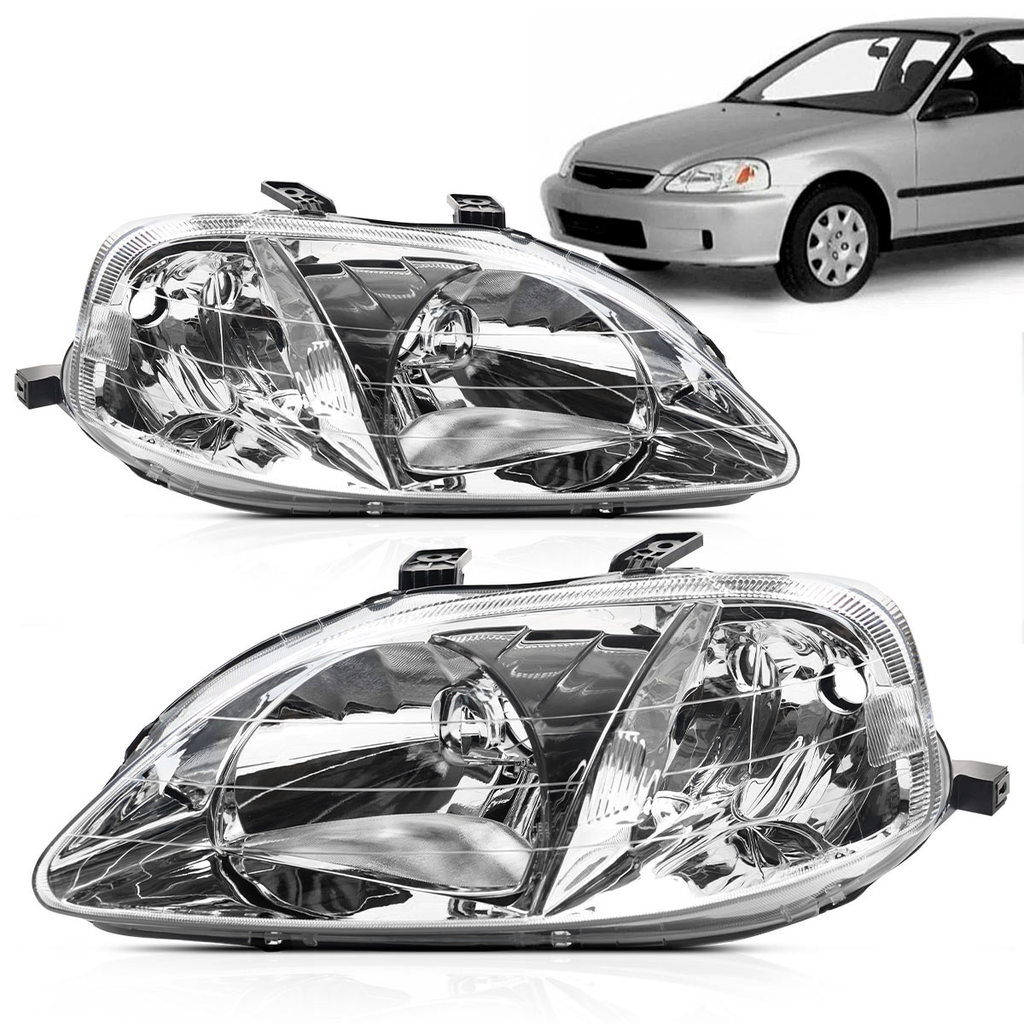 Par Farol Civic 99 2000 Cromado