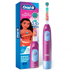 Escova Dental Infantil Oral-B Elétrica Disney Princess +3 anos