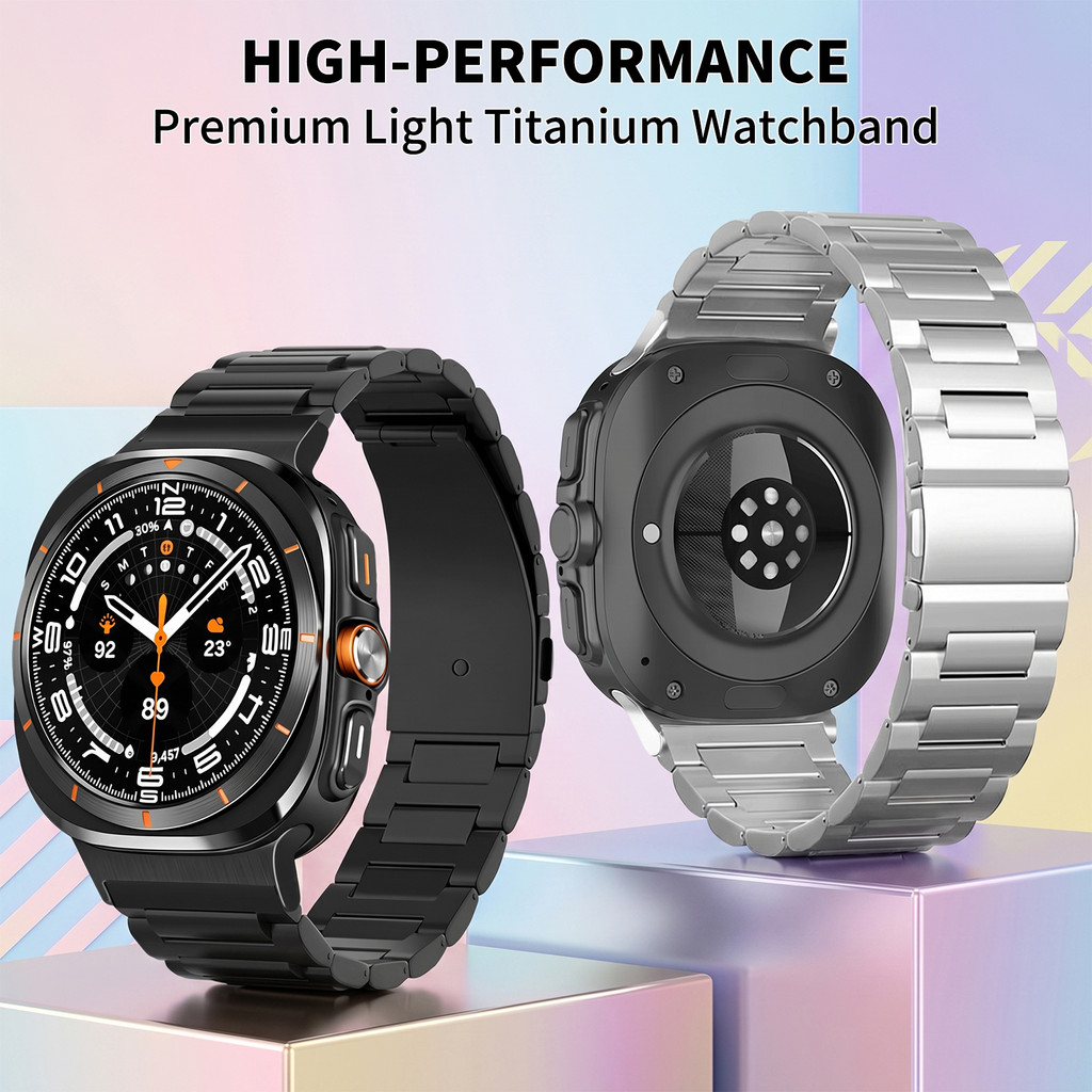 Pulseira De Titânio Premium , Negócios Para Galaxy Watch 9 8 Clássica Samsung Ul