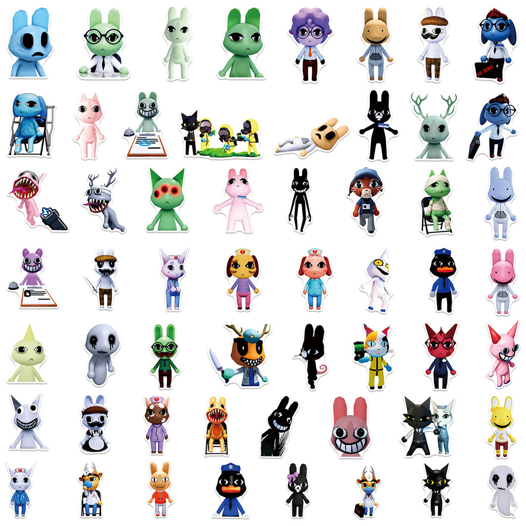 50 Pçs Bonito Animal Hospital Adesivos Ratthew Rattina Decalques Para Portátil Bagagem Capacete Scrapbook DIY Telefone E