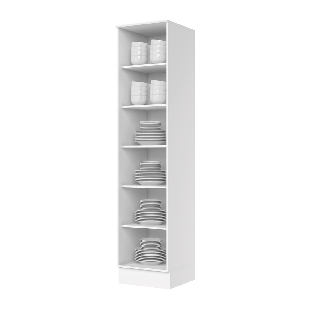 Cristaleira 1 Porta Com Vidro 5 Prateleiras 50Cm Americana Henn — imagem 2 de 2