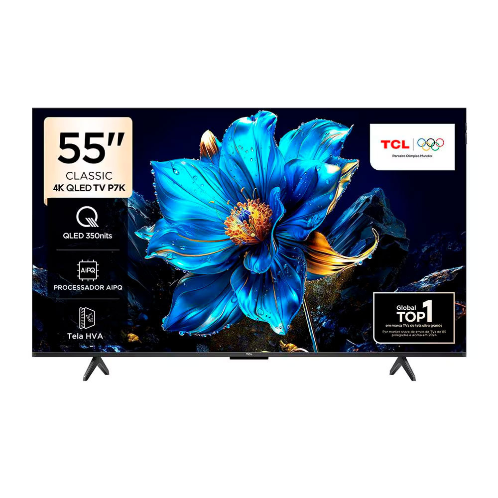 Smart TV 55 55P7K 4K QLED 60Hz HDR10 Dolby Atmos Dolby Vision TCL