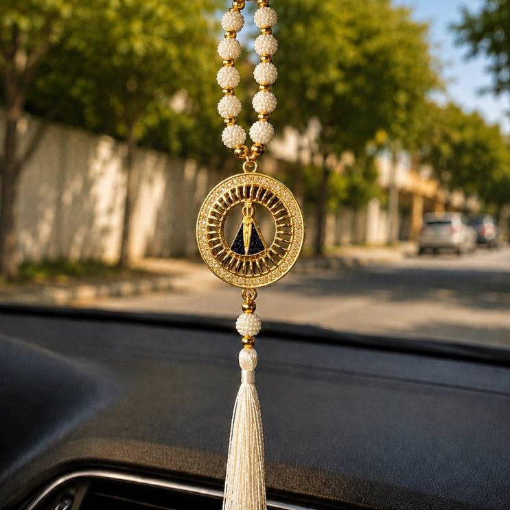 Terço Dezena Adorno Carro Nossa Senhora Aparecida Lembrança Batizado Casamento Religioso