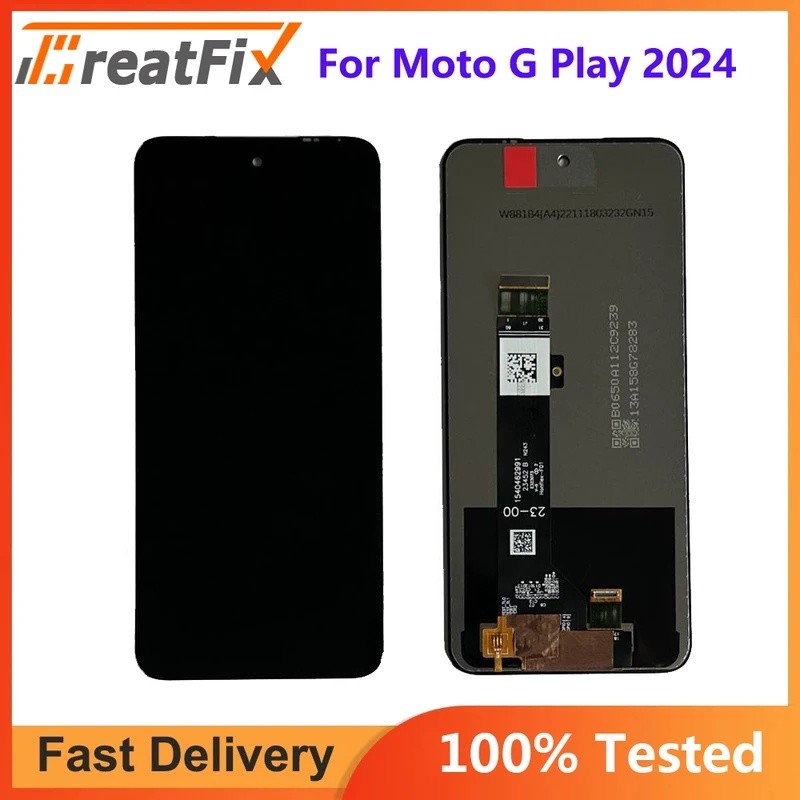 6.5-Para Motorola Moto G Play 2024 Display LCD Painel De Toque Digitador Assembl