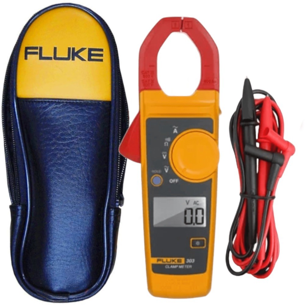 Alicate Amperímetro Digital 600V Cat III - 303 Fluke