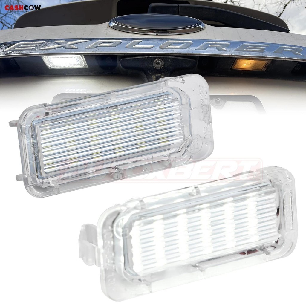 2 Lâmpadas De Placa De Licença Para Ford Escape Fiesta Fusion Explorer Focus 5D Expedição Mondeo Lincoln MKC 2015 2017 2