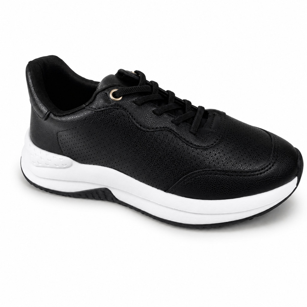 Tênis Feminino Bebecê Casual Flatform Versátil Leve com Cadarço