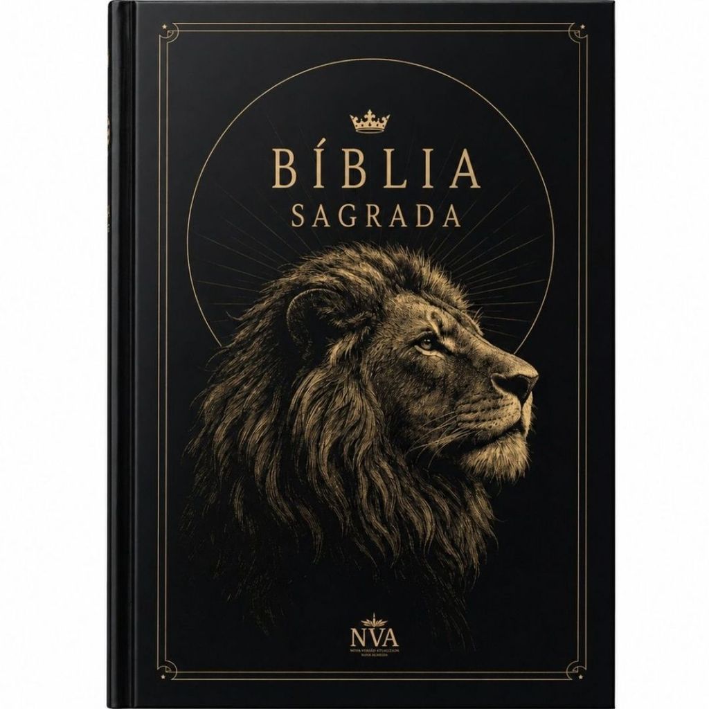 Kit 10 Bíblias Sagradas | NVA | Palavras de Jesus em vermelho | Leão de Judá · foto 2