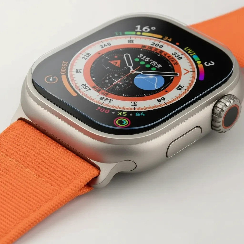 3 Películas Proteção Apple Watch Ultra 2 Fácil Aplicação