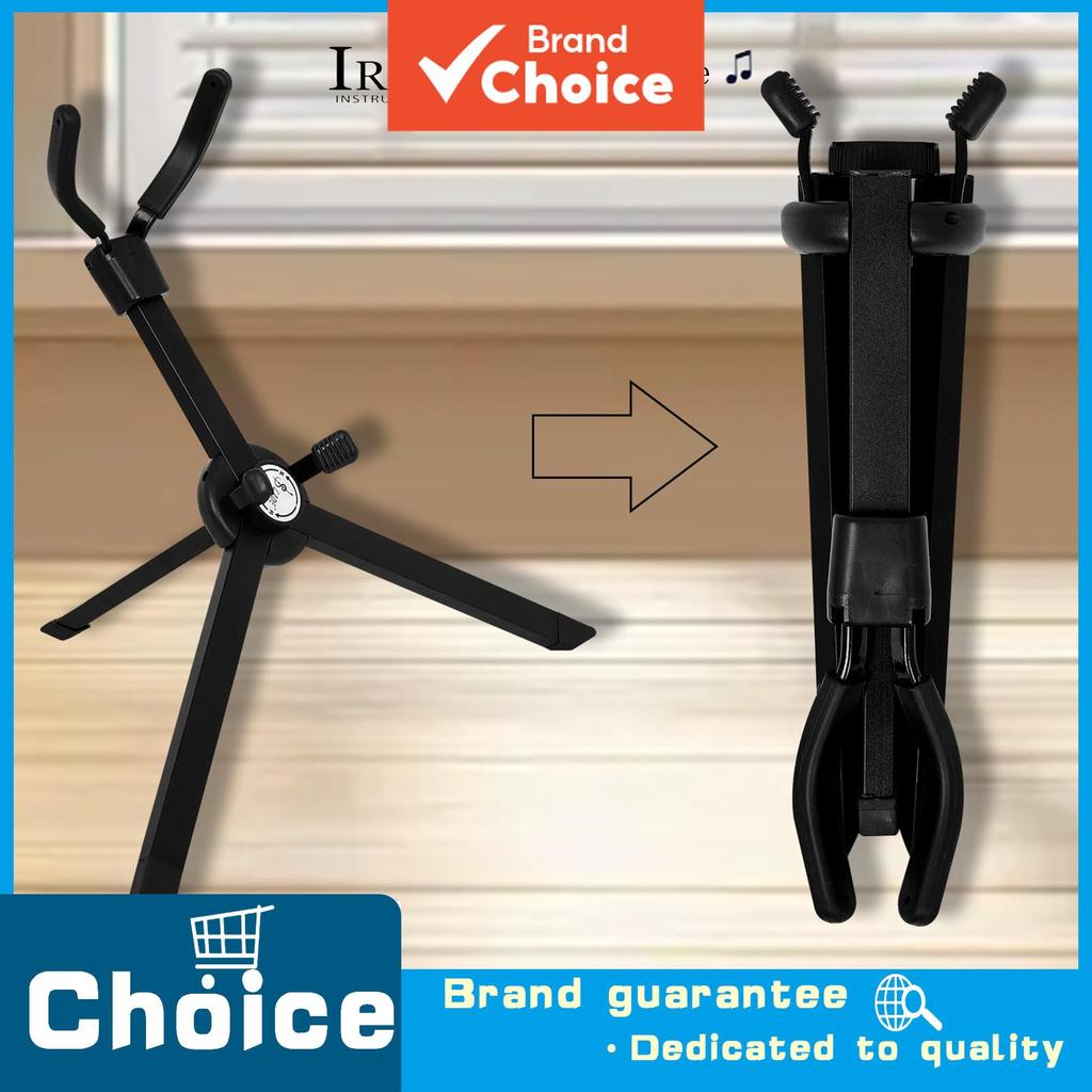 Suporte De Saxofone De Metal Integrado Plano Dobrável Almofada De Borracha Rack De Armazenamento Acessório Sax Para Exib