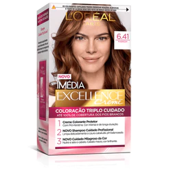 Kit Tintura Imédia Excellence L'Oréal Marrom 6.41