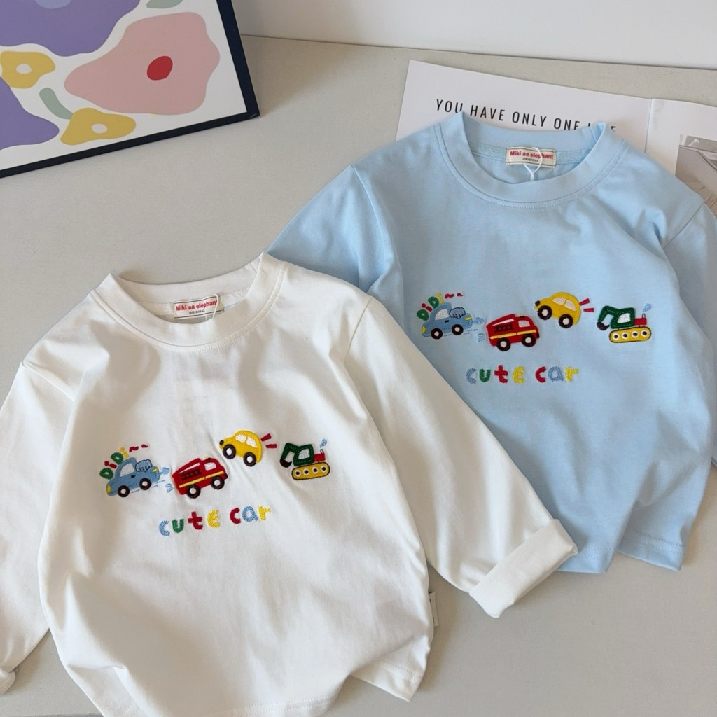 Estilo All-Match ~ primavera outono meninos manga comprida camiseta japonês novo estilo crianças bebê dos desenhos anima
