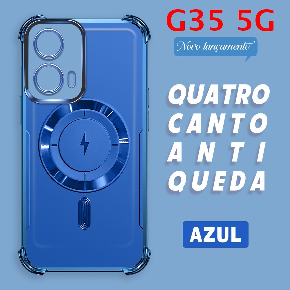 Capa Para Motorola Moto G35 5G Capinha Anti Choque Case Transparente 0672 FS