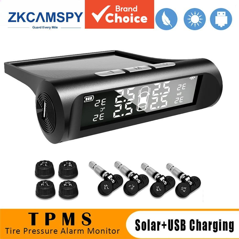 Sistema De Monitoramento De Pressão Dos Pneus Tpms Movido A Energia Solar Para Carros Com Aviso De Temperatura