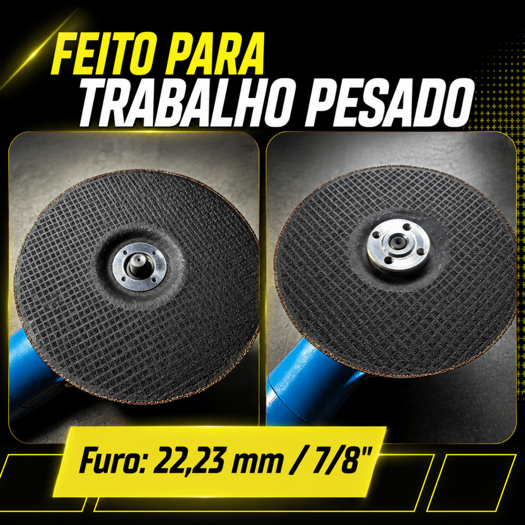 Kit 2 Discos Desbaste Tyrolit One 7" 178x6x22,23mm Aço Inox Profissional Esmerilhadeira Abrasivo para Metal 7 Polegadas — imagem 2 de 2