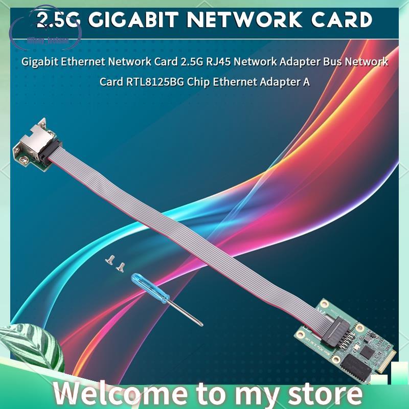 Placa De Rede Gigabit Ethernet 2.5G RJ45 Adaptador Ônibus RTL8125BG Chip Pci-E/Pino Dobrado