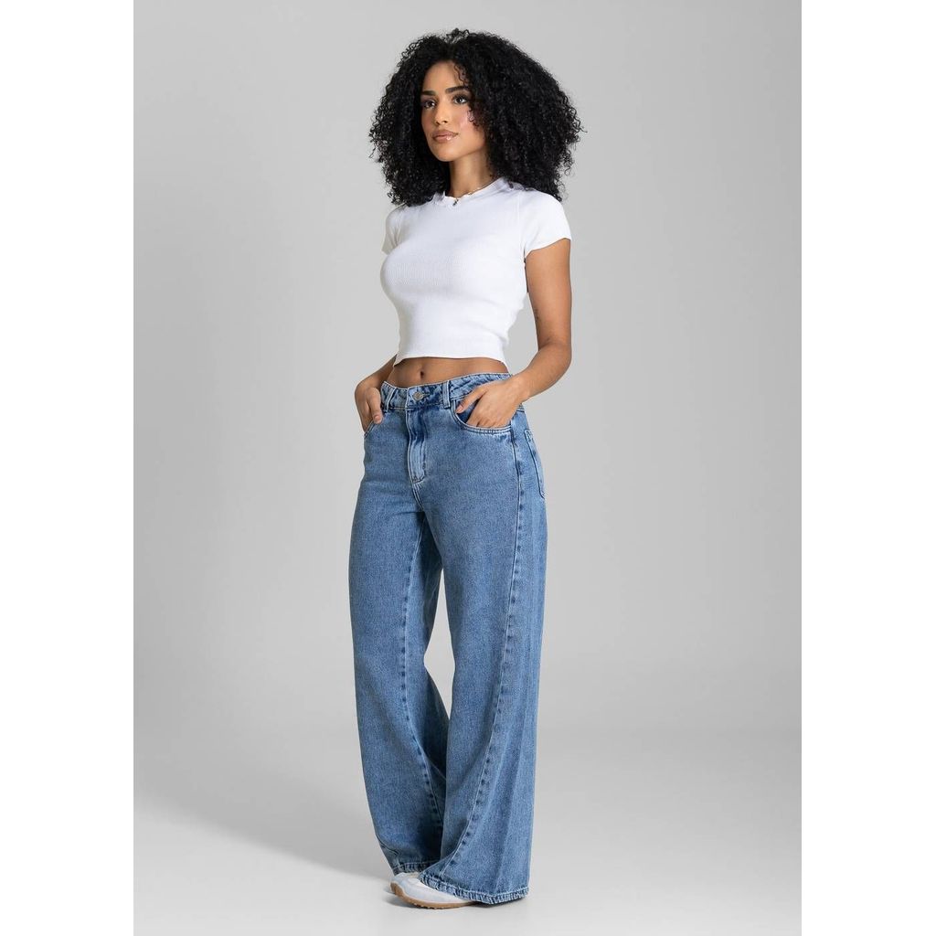 Calça Jeans Sawary Wide Leg Petit - 283892 — imagem 2 de 2